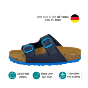 Dép Đế Cork Bé Trai - Bioline Kids Navy/Blue